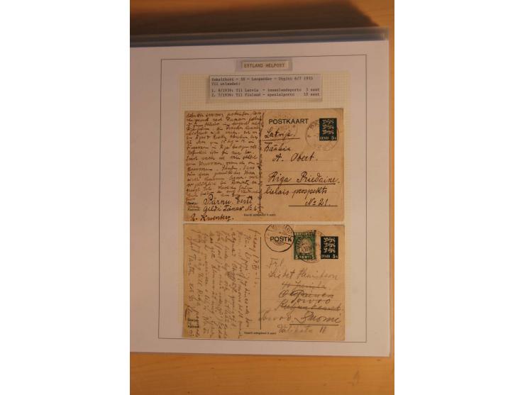 1923/40, 168 gebrauchte Ganzsachen Mi.-Nr. P1-29, dabei verschiedene Typen, Plattenfehler, Papiersorten, seltene Destinatione