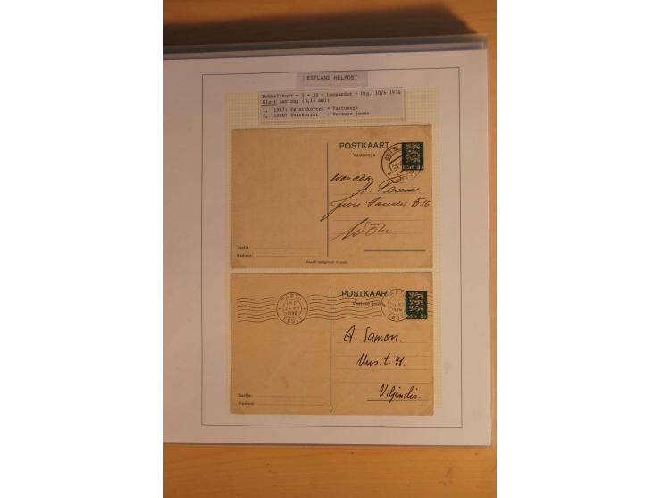 1923/40, 168 gebrauchte Ganzsachen Mi.-Nr. P1-29, dabei verschiedene Typen, Plattenfehler, Papiersorten, seltene Destinatione