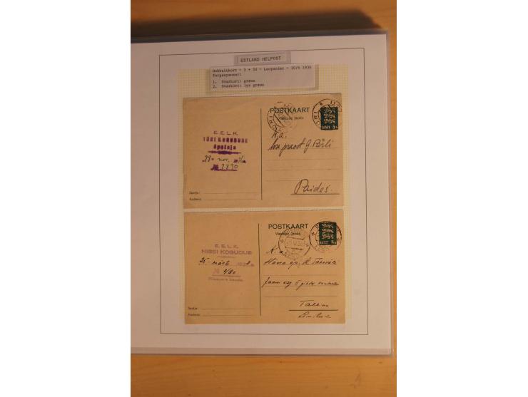 1923/40, 168 gebrauchte Ganzsachen Mi.-Nr. P1-29, dabei verschiedene Typen, Plattenfehler, Papiersorten, seltene Destinatione