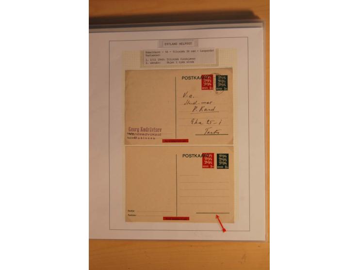 1923/40, 168 gebrauchte Ganzsachen Mi.-Nr. P1-29, dabei verschiedene Typen, Plattenfehler, Papiersorten, seltene Destinatione