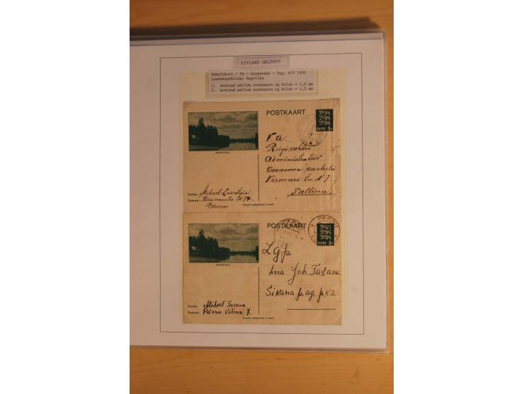 1923/40, 168 gebrauchte Ganzsachen Mi.-Nr. P1-29, dabei verschiedene Typen, Plattenfehler, Papiersorten, seltene Destinatione