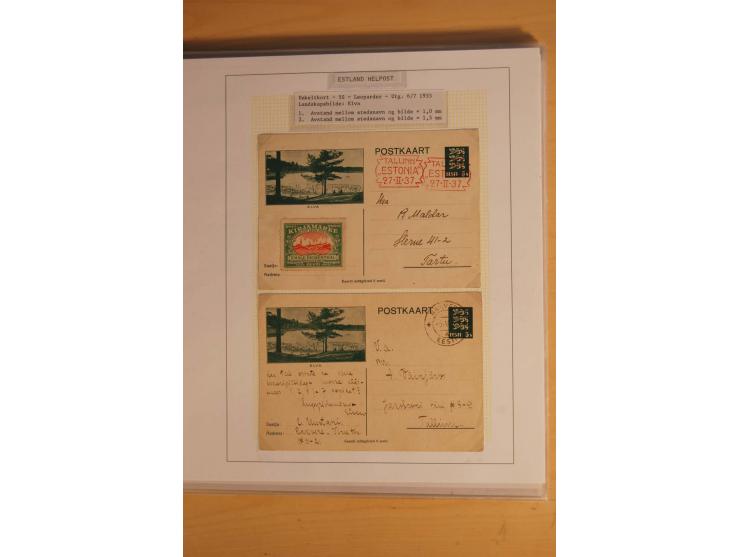1923/40, 168 gebrauchte Ganzsachen Mi.-Nr. P1-29, dabei verschiedene Typen, Plattenfehler, Papiersorten, seltene Destinatione