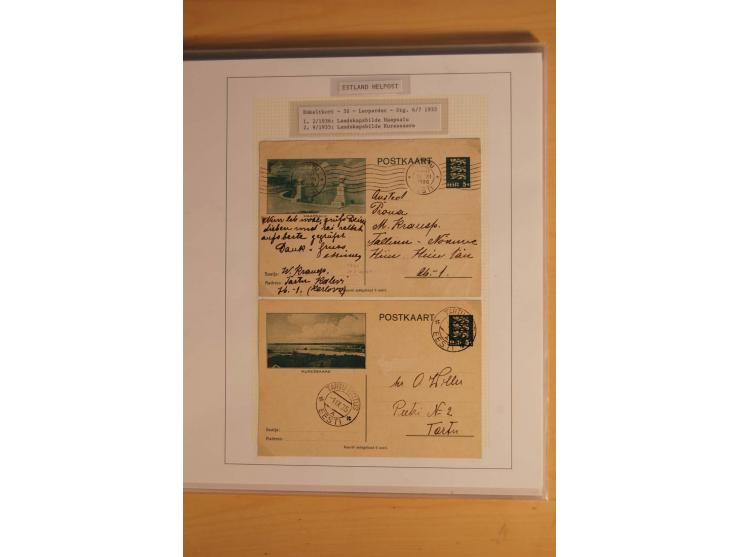1923/40, 168 gebrauchte Ganzsachen Mi.-Nr. P1-29, dabei verschiedene Typen, Plattenfehler, Papiersorten, seltene Destinatione