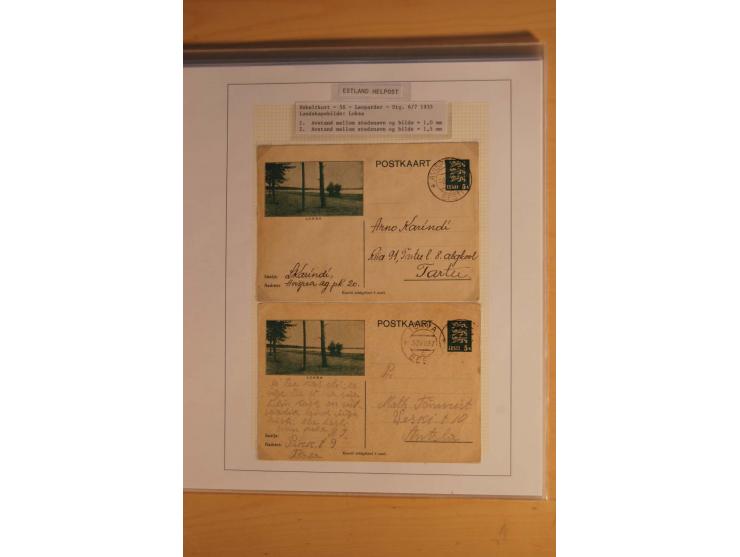 1923/40, 168 gebrauchte Ganzsachen Mi.-Nr. P1-29, dabei verschiedene Typen, Plattenfehler, Papiersorten, seltene Destinatione