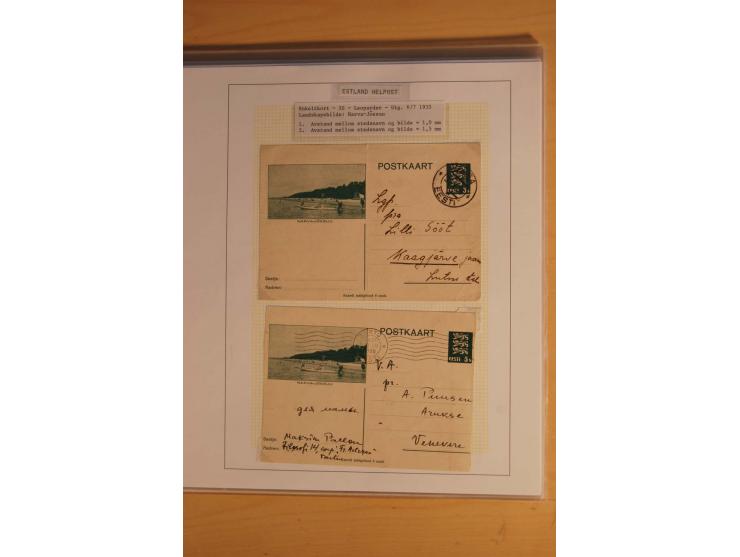 1923/40, 168 gebrauchte Ganzsachen Mi.-Nr. P1-29, dabei verschiedene Typen, Plattenfehler, Papiersorten, seltene Destinatione