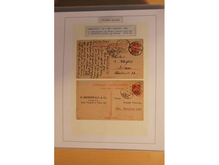 1923/40, 168 gebrauchte Ganzsachen Mi.-Nr. P1-29, dabei verschiedene Typen, Plattenfehler, Papiersorten, seltene Destinatione