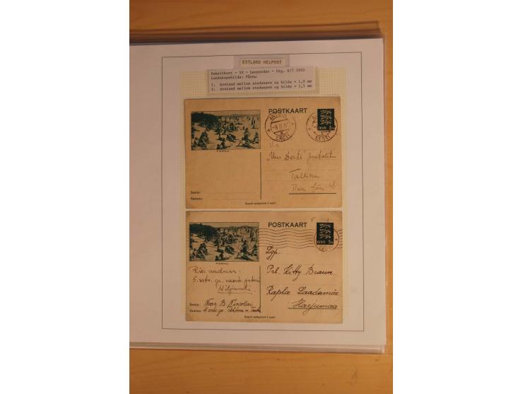 1923/40, 168 gebrauchte Ganzsachen Mi.-Nr. P1-29, dabei verschiedene Typen, Plattenfehler, Papiersorten, seltene Destinatione