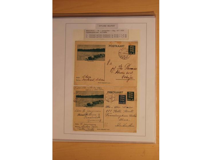 1923/40, 168 gebrauchte Ganzsachen Mi.-Nr. P1-29, dabei verschiedene Typen, Plattenfehler, Papiersorten, seltene Destinatione