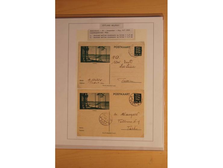 1923/40, 168 gebrauchte Ganzsachen Mi.-Nr. P1-29, dabei verschiedene Typen, Plattenfehler, Papiersorten, seltene Destinatione