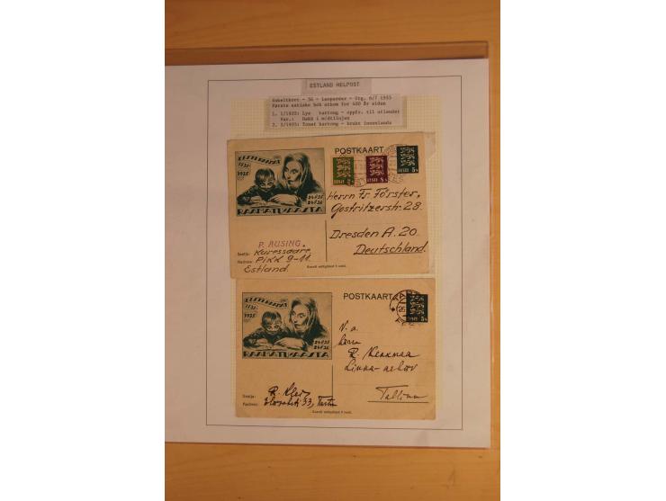 1923/40, 168 gebrauchte Ganzsachen Mi.-Nr. P1-29, dabei verschiedene Typen, Plattenfehler, Papiersorten, seltene Destinatione