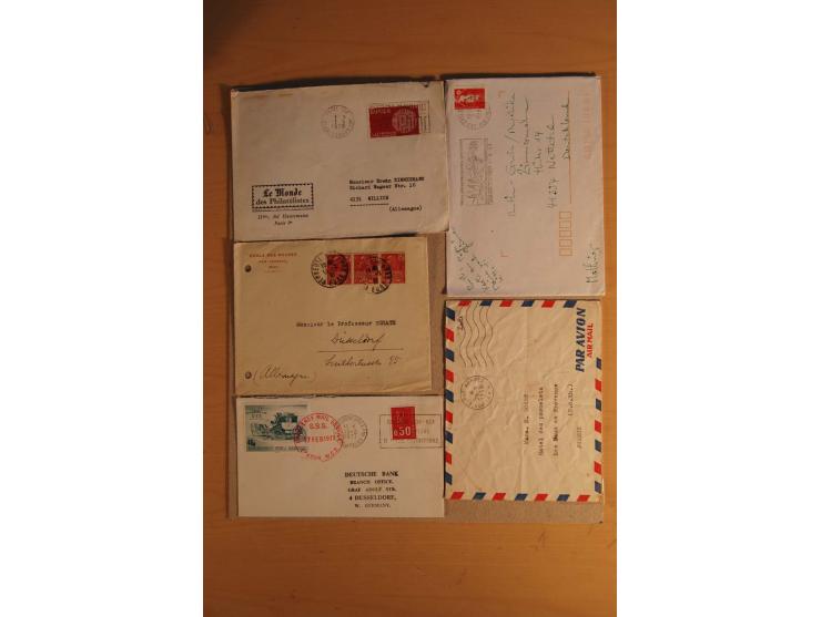 1882/1983, interessanter Posten mit Briefen, Karten und Ganzsachenkarten, dabei Bedarfspost, FDC, Bildpostkarten und Frz. Kol