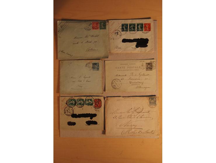 1882/1983, interessanter Posten mit Briefen, Karten und Ganzsachenkarten, dabei Bedarfspost, FDC, Bildpostkarten und Frz. Kol