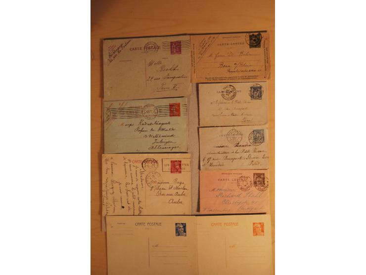 1882/1983, interessanter Posten mit Briefen, Karten und Ganzsachenkarten, dabei Bedarfspost, FDC, Bildpostkarten und Frz. Kol