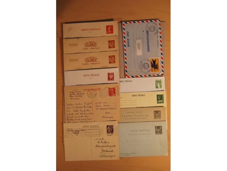 1882/1983, interessanter Posten mit Briefen, Karten und Ganzsachenkarten, dabei Bedarfspost, FDC, Bildpostkarten und Frz. Kol