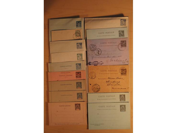 1882/1983, interessanter Posten mit Briefen, Karten und Ganzsachenkarten, dabei Bedarfspost, FDC, Bildpostkarten und Frz. Kol