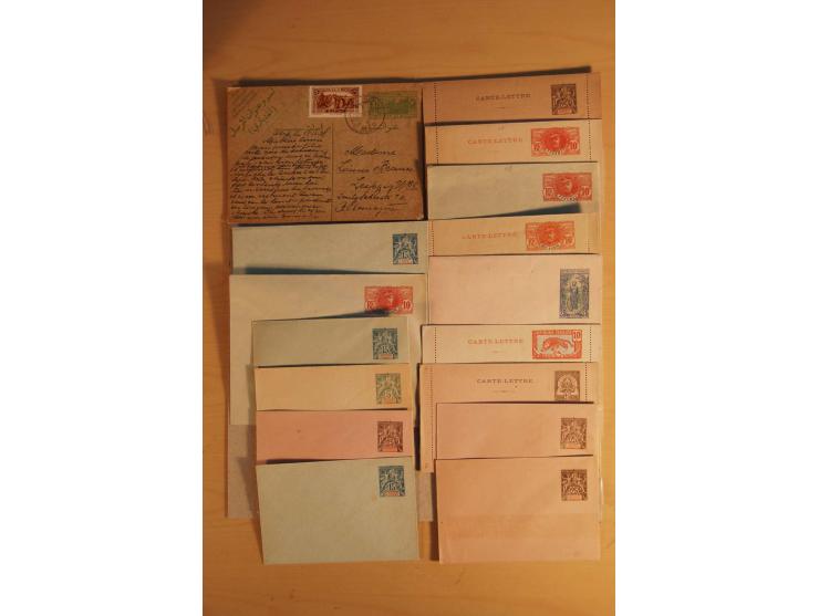 1882/1983, interessanter Posten mit Briefen, Karten und Ganzsachenkarten, dabei Bedarfspost, FDC, Bildpostkarten und Frz. Kol