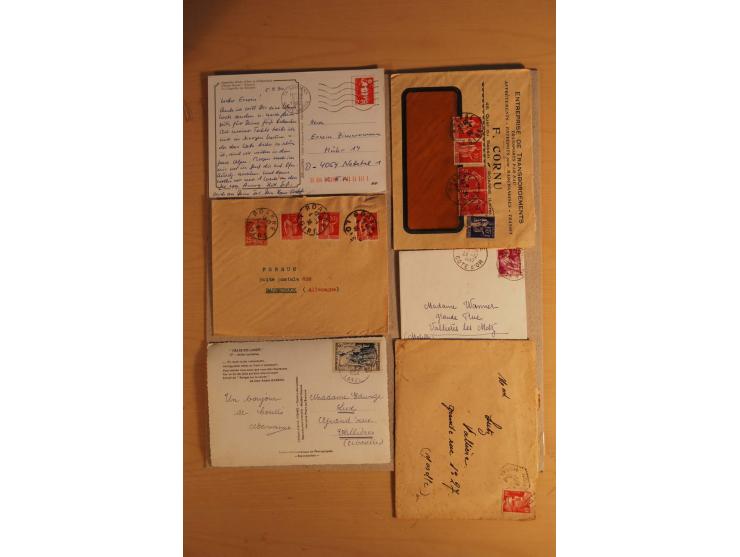 1882/1983, interessanter Posten mit Briefen, Karten und Ganzsachenkarten, dabei Bedarfspost, FDC, Bildpostkarten und Frz. Kol
