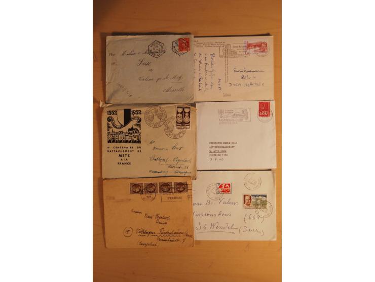 1882/1983, interessanter Posten mit Briefen, Karten und Ganzsachenkarten, dabei Bedarfspost, FDC, Bildpostkarten und Frz. Kol
