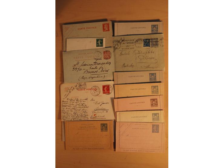 1882/1983, interessanter Posten mit Briefen, Karten und Ganzsachenkarten, dabei Bedarfspost, FDC, Bildpostkarten und Frz. Kol