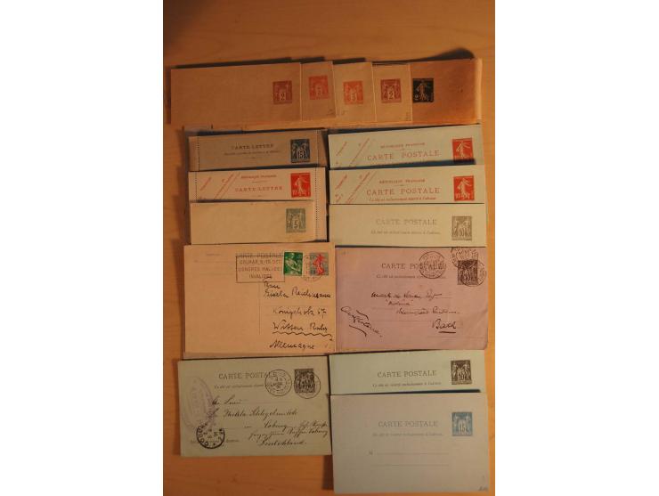 1882/1983, interessanter Posten mit Briefen, Karten und Ganzsachenkarten, dabei Bedarfspost, FDC, Bildpostkarten und Frz. Kol