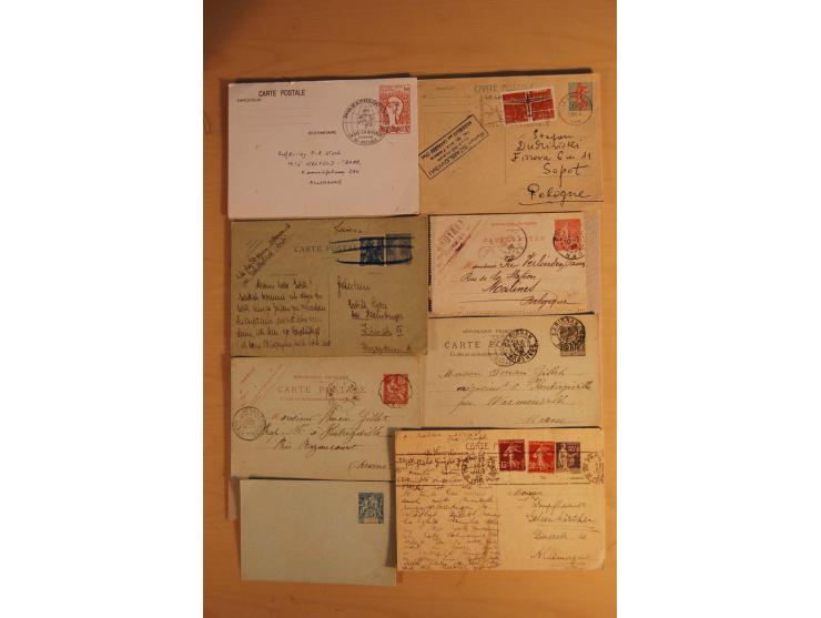 1882/1983, interessanter Posten mit Briefen, Karten und Ganzsachenkarten, dabei Bedarfspost, FDC, Bildpostkarten und Frz. Kol