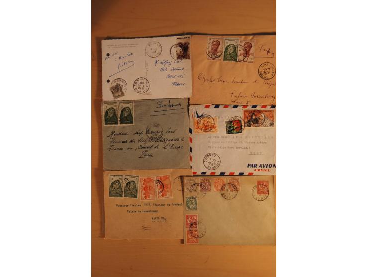 1882/1983, interessanter Posten mit Briefen, Karten und Ganzsachenkarten, dabei Bedarfspost, FDC, Bildpostkarten und Frz. Kol