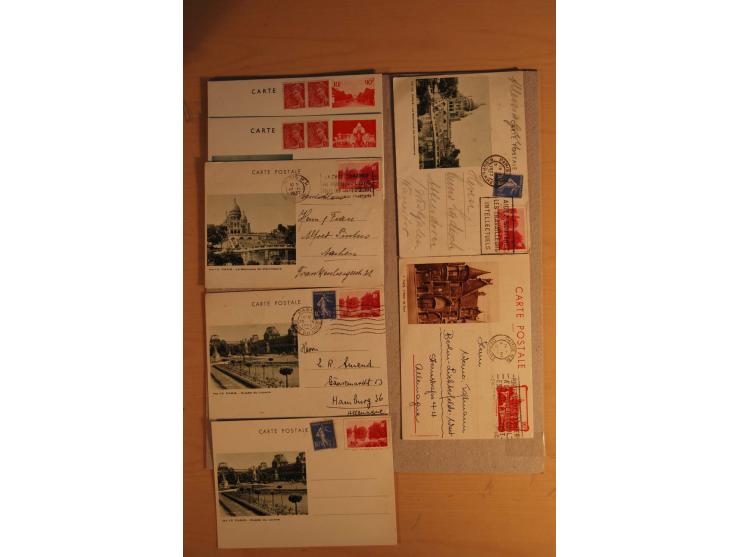 1882/1983, interessanter Posten mit Briefen, Karten und Ganzsachenkarten, dabei Bedarfspost, FDC, Bildpostkarten und Frz. Kol