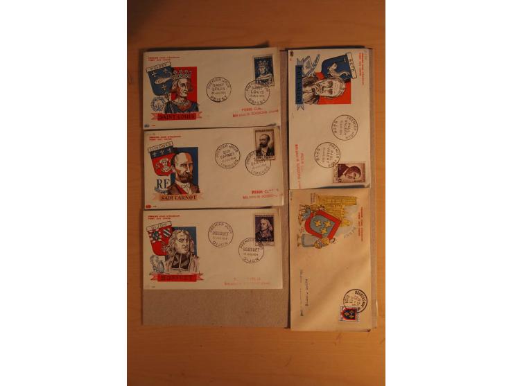 1882/1983, interessanter Posten mit Briefen, Karten und Ganzsachenkarten, dabei Bedarfspost, FDC, Bildpostkarten und Frz. Kol
