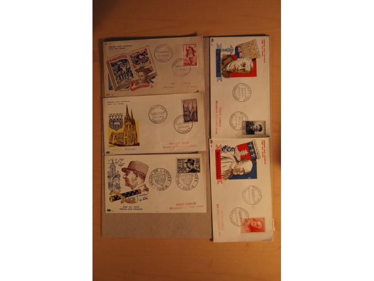 1882/1983, interessanter Posten mit Briefen, Karten und Ganzsachenkarten, dabei Bedarfspost, FDC, Bildpostkarten und Frz. Kol