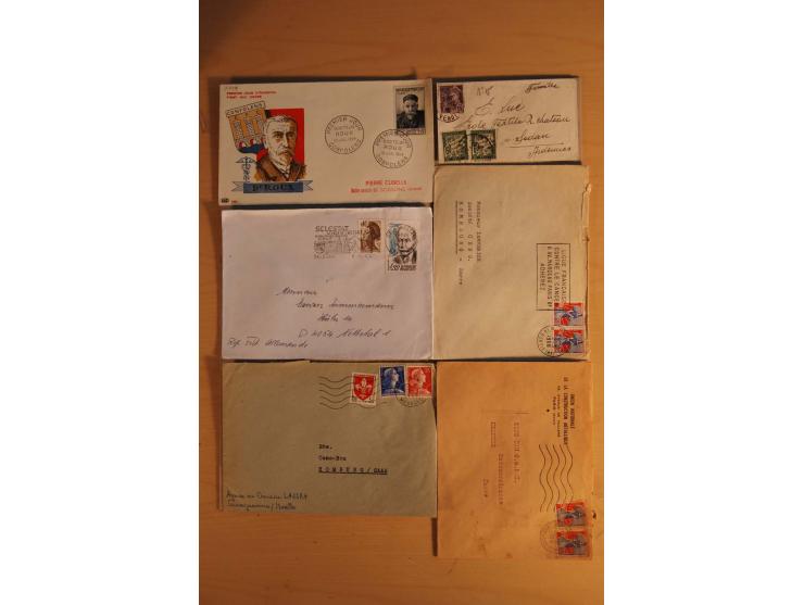 1882/1983, interessanter Posten mit Briefen, Karten und Ganzsachenkarten, dabei Bedarfspost, FDC, Bildpostkarten und Frz. Kol