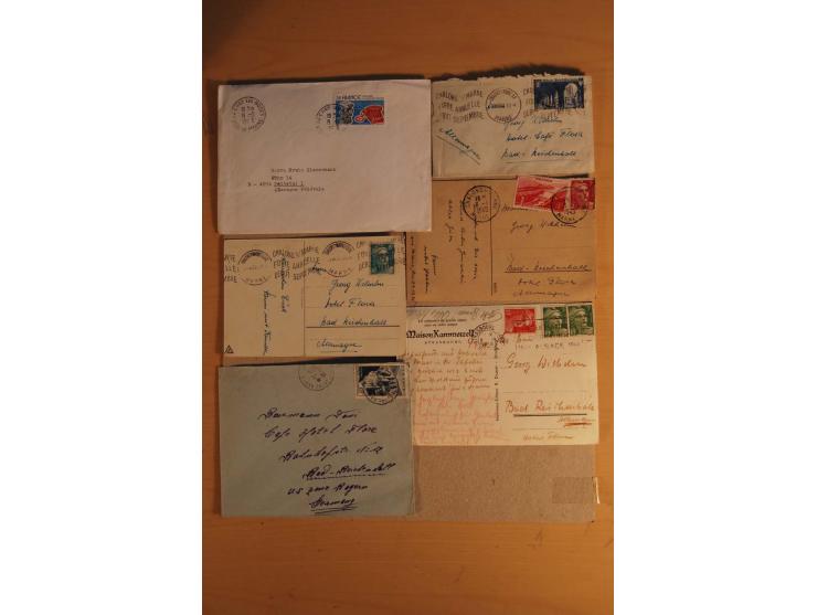 1882/1983, interessanter Posten mit Briefen, Karten und Ganzsachenkarten, dabei Bedarfspost, FDC, Bildpostkarten und Frz. Kol