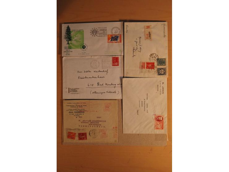1882/1983, interessanter Posten mit Briefen, Karten und Ganzsachenkarten, dabei Bedarfspost, FDC, Bildpostkarten und Frz. Kol
