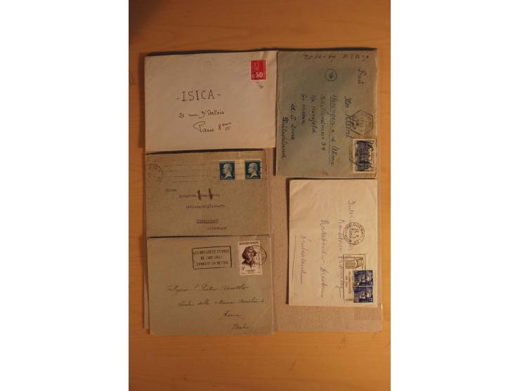 1882/1983, interessanter Posten mit Briefen, Karten und Ganzsachenkarten, dabei Bedarfspost, FDC, Bildpostkarten und Frz. Kol