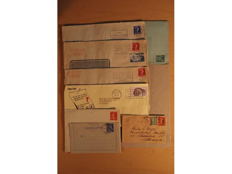 1882/1983, interessanter Posten mit Briefen, Karten und Ganzsachenkarten, dabei Bedarfspost, FDC, Bildpostkarten und Frz. Kol