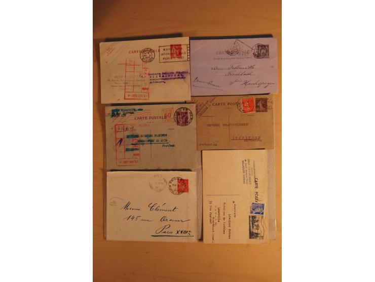 1882/1983, interessanter Posten mit Briefen, Karten und Ganzsachenkarten, dabei Bedarfspost, FDC, Bildpostkarten und Frz. Kol