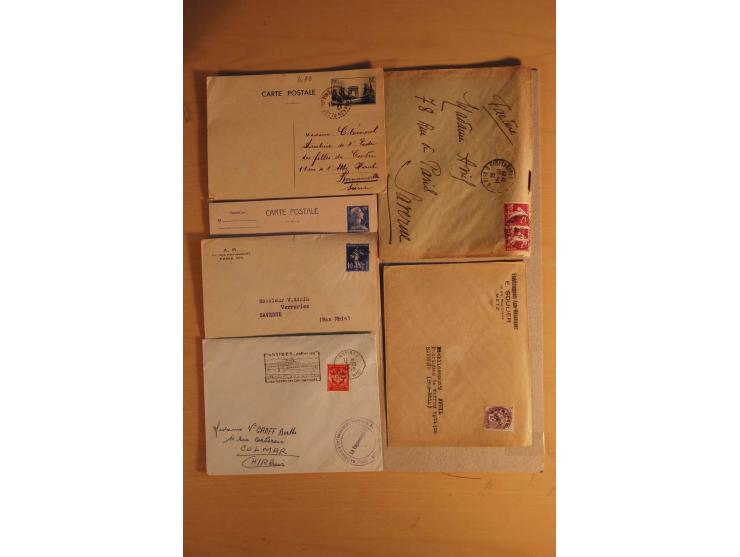 1882/1983, interessanter Posten mit Briefen, Karten und Ganzsachenkarten, dabei Bedarfspost, FDC, Bildpostkarten und Frz. Kol