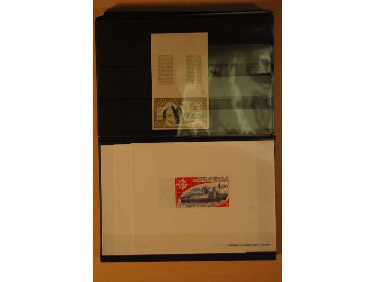 1956/76, Partie postfrischer, fast ausschließlich ungezähnter Werte sowie Epreuves de Luxe