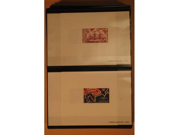 1956/76, Partie postfrischer, fast ausschließlich ungezähnter Werte sowie Epreuves de Luxe