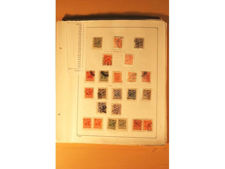 1886/1944, postfrische, ungebrauchte und gestempelte Sammlung mit guten Werten und Sätzen, Einheiten, Porto, Zwangszuschlagsm