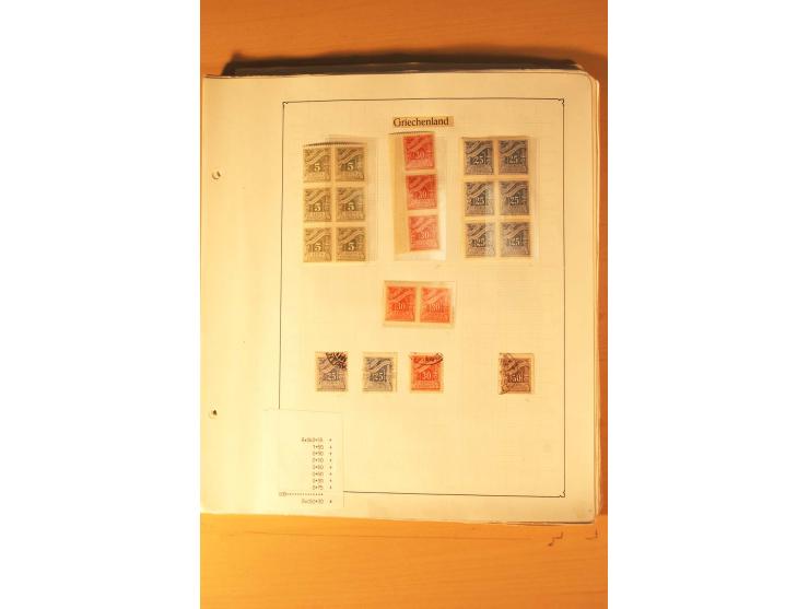 1886/1944, postfrische, ungebrauchte und gestempelte Sammlung mit guten Werten und Sätzen, Einheiten, Porto, Zwangszuschlagsm