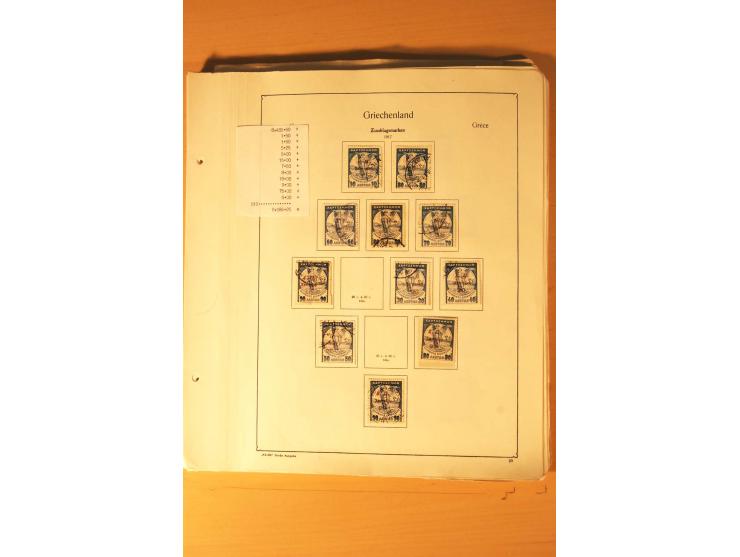 1886/1944, postfrische, ungebrauchte und gestempelte Sammlung mit guten Werten und Sätzen, Einheiten, Porto, Zwangszuschlagsm