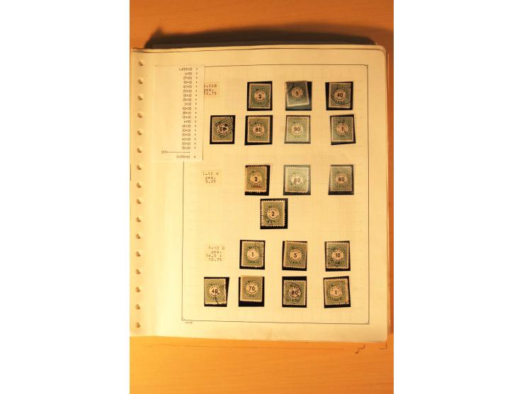 1886/1944, postfrische, ungebrauchte und gestempelte Sammlung mit guten Werten und Sätzen, Einheiten, Porto, Zwangszuschlagsm