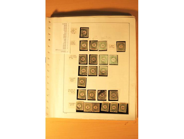 1886/1944, postfrische, ungebrauchte und gestempelte Sammlung mit guten Werten und Sätzen, Einheiten, Porto, Zwangszuschlagsm
