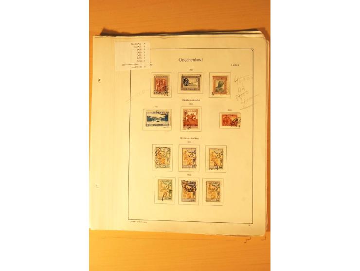 1886/1944, postfrische, ungebrauchte und gestempelte Sammlung mit guten Werten und Sätzen, Einheiten, Porto, Zwangszuschlagsm