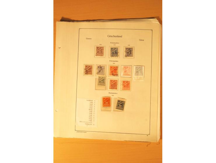 1886/1944, postfrische, ungebrauchte und gestempelte Sammlung mit guten Werten und Sätzen, Einheiten, Porto, Zwangszuschlagsm