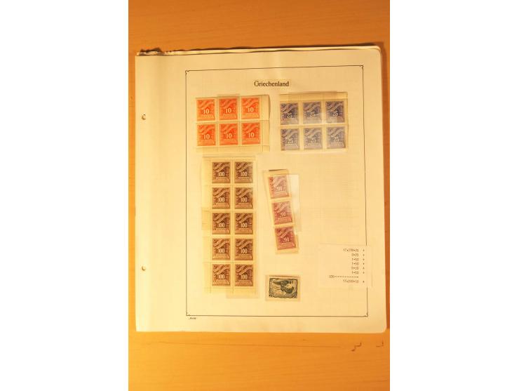 1886/1944, postfrische, ungebrauchte und gestempelte Sammlung mit guten Werten und Sätzen, Einheiten, Porto, Zwangszuschlagsm