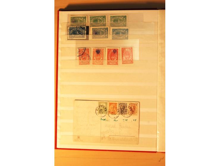 1929, postfrischer, ungebrauchter und gestempelter Posten der Aufdruckmarken, dabei Einheiten, dazu Kreta ab 1899
