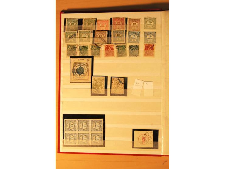 1929, postfrischer, ungebrauchter und gestempelter Posten der Aufdruckmarken, dabei Einheiten, dazu Kreta ab 1899