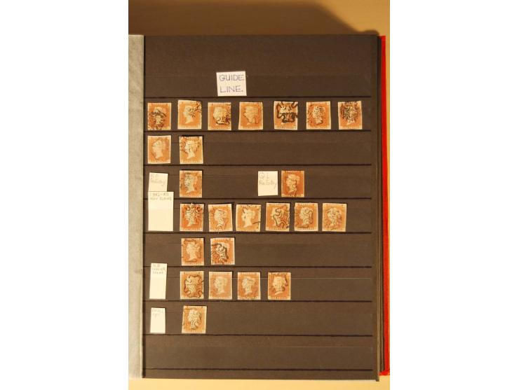1841, umfangreiche Sammlung mit vielen hundert Werten, meist Mi.-Nr. 3, differenziert gesammelt nach Platten, dabei etliche W