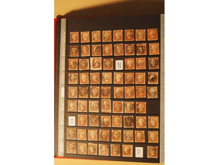 1841, umfangreiche Sammlung mit vielen hundert Werten, meist Mi.-Nr. 3, differenziert gesammelt nach Platten, dabei etliche W